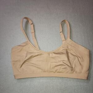 Felina Wireless Seamless‎ Side Smoothing Bra Adjustable Straps M MEDIUM Neutral